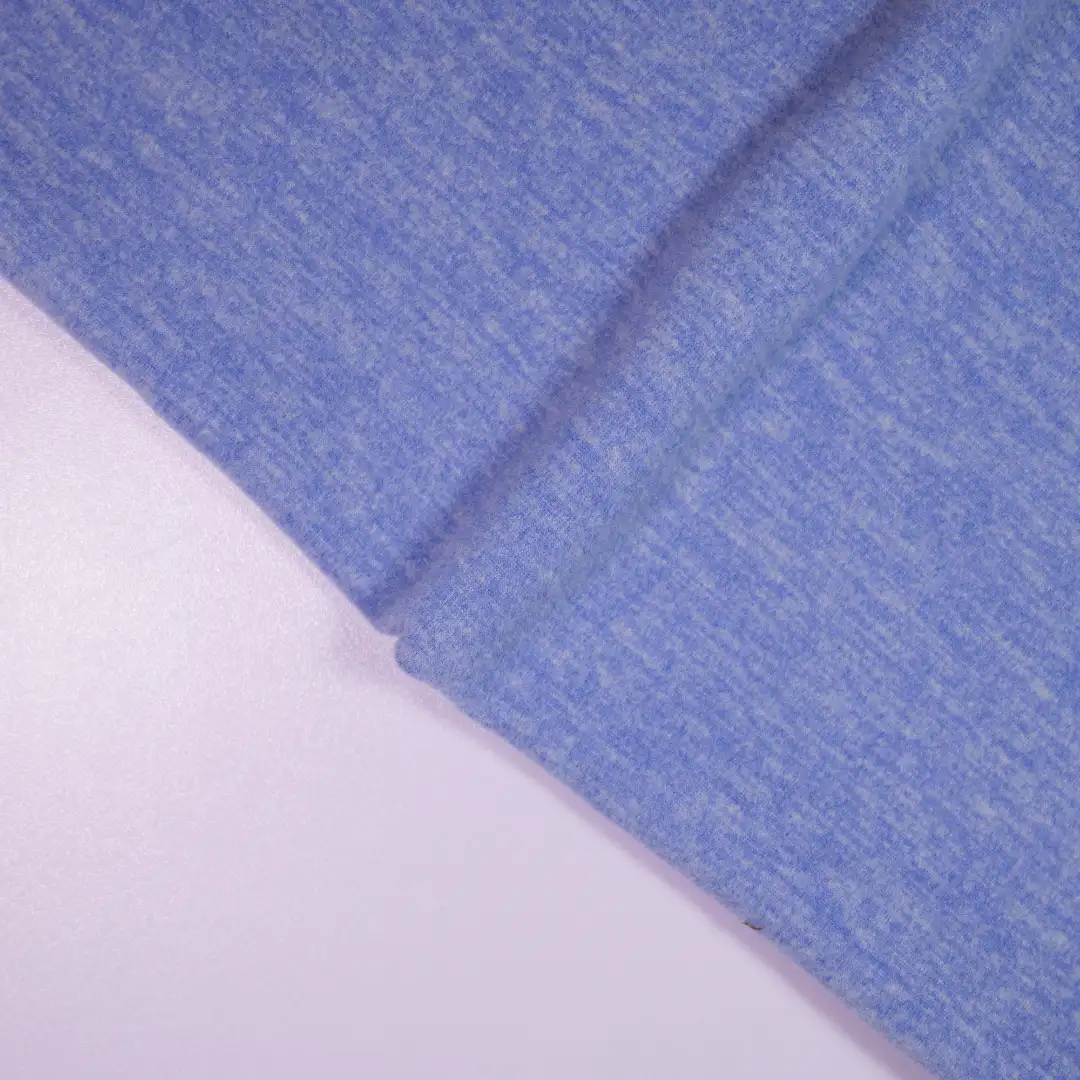 China Fabric for Jackets,Hoodie Interlock Knit Fabric Polyester Rayon Spandex Wool Silk blue color buy from China wholesaler bulk order at wholesale price free worldwide shipping Alibaba