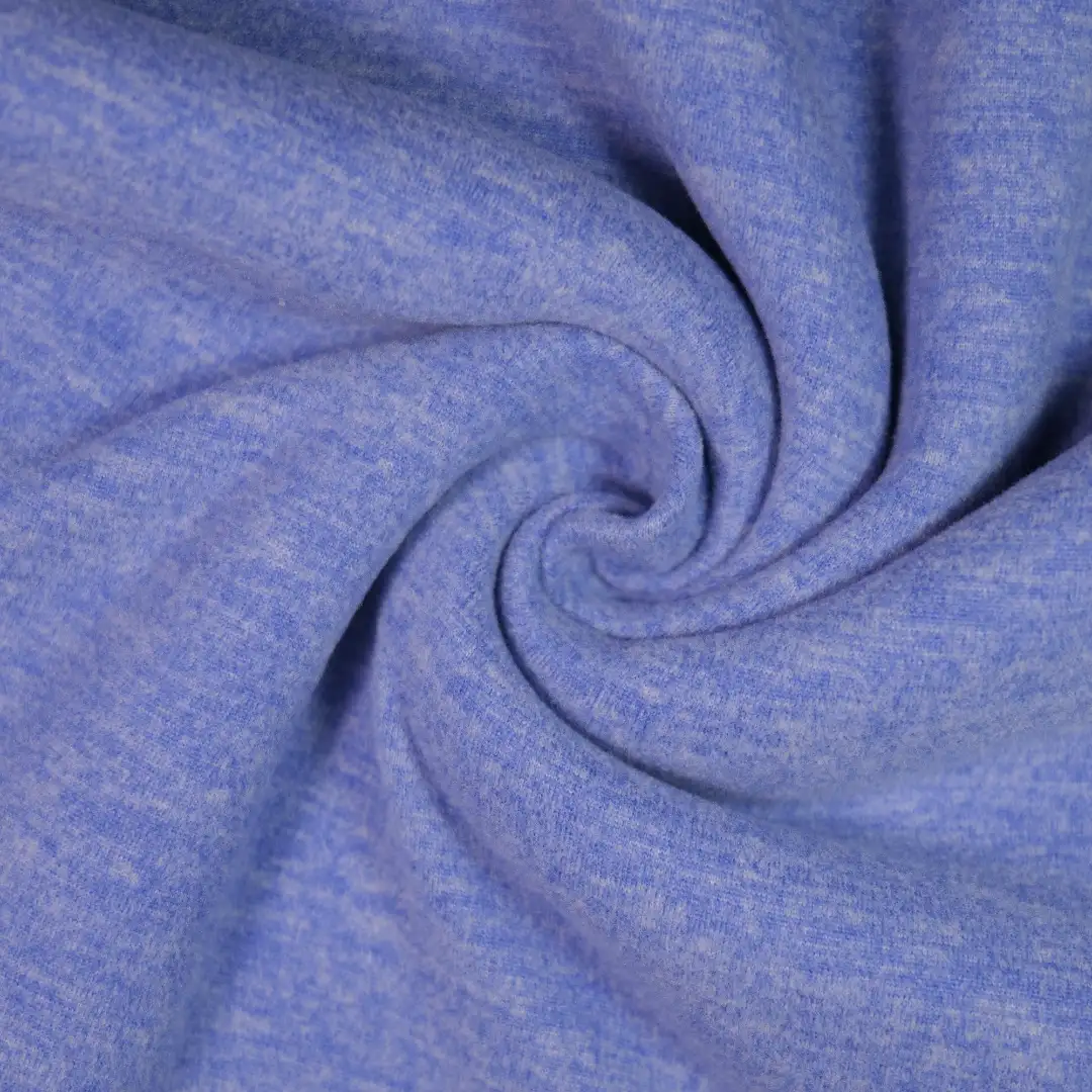 China Fabric for Jackets,Hoodie Interlock Knit Fabric Polyester Rayon Spandex Wool Silk blue color buy from China wholesaler bulk order at wholesale price free worldwide shipping Alibaba