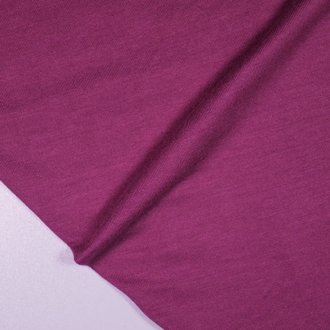 China Fabric for T-Shirt,Polo Shirt Single Jersey Knit Fabric Rayon Spandex burgundy color buy from China wholesaler bulk order at wholesale price free worldwide shipping Alibaba