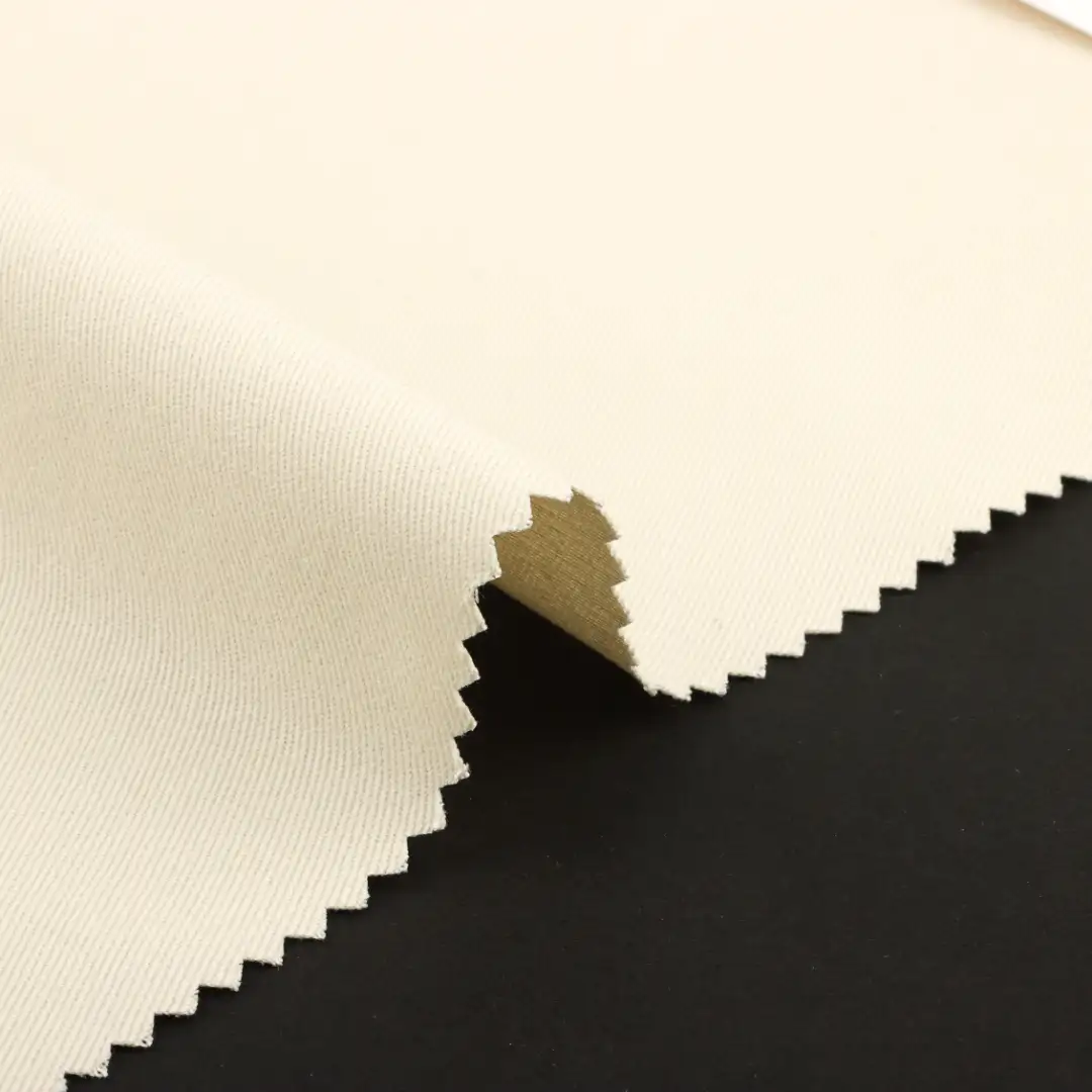 China Fabric for Pants,Jackets Cotton Twill Natural Woven Fabric Cotton cream color buy from China wholesaler bulk order at wholesale price free worldwide shipping Alibaba