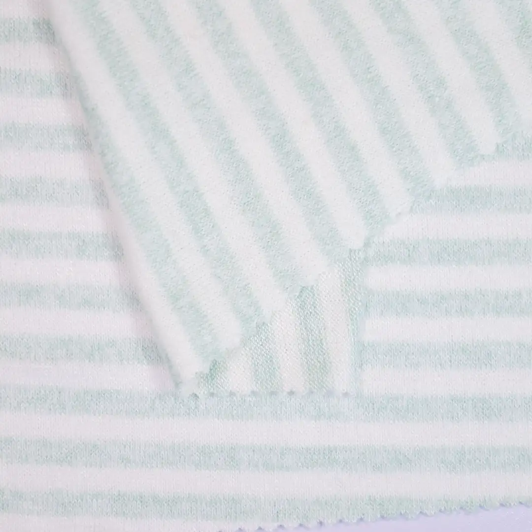 China Fabric for Tank Top,Blouse,Hoodie Hacci Knit Fabric Rayon Polyester Spandex blue&white color buy from China wholesaler bulk order at wholesale price free worldwide shipping Alibaba