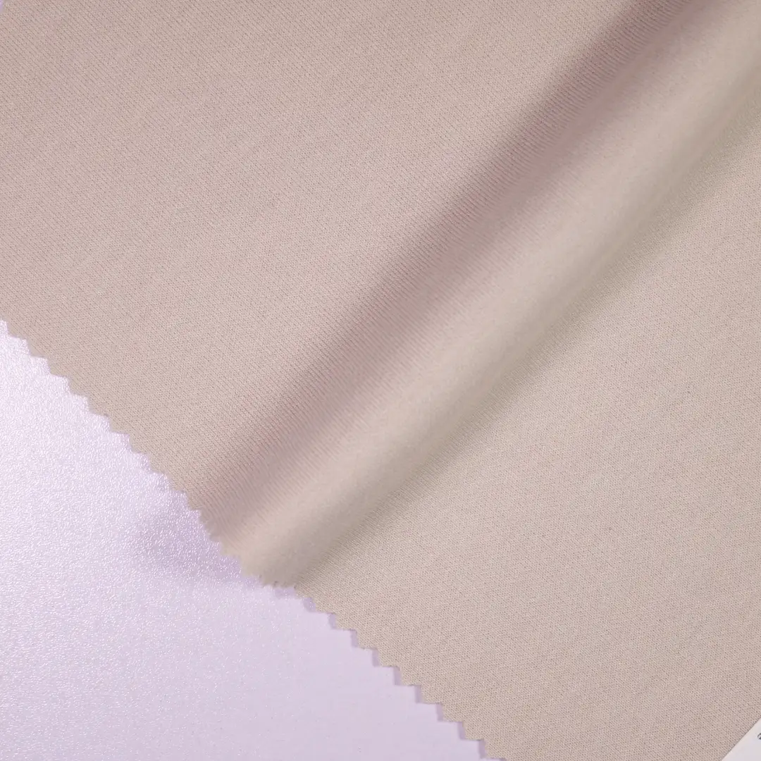 China Fabric for Jackets,Hoodie,Tracksuits Scuba Knit Fabric Polyester Rayon Spandex apricot color buy from China wholesaler bulk order at wholesale price free worldwide shipping Alibaba