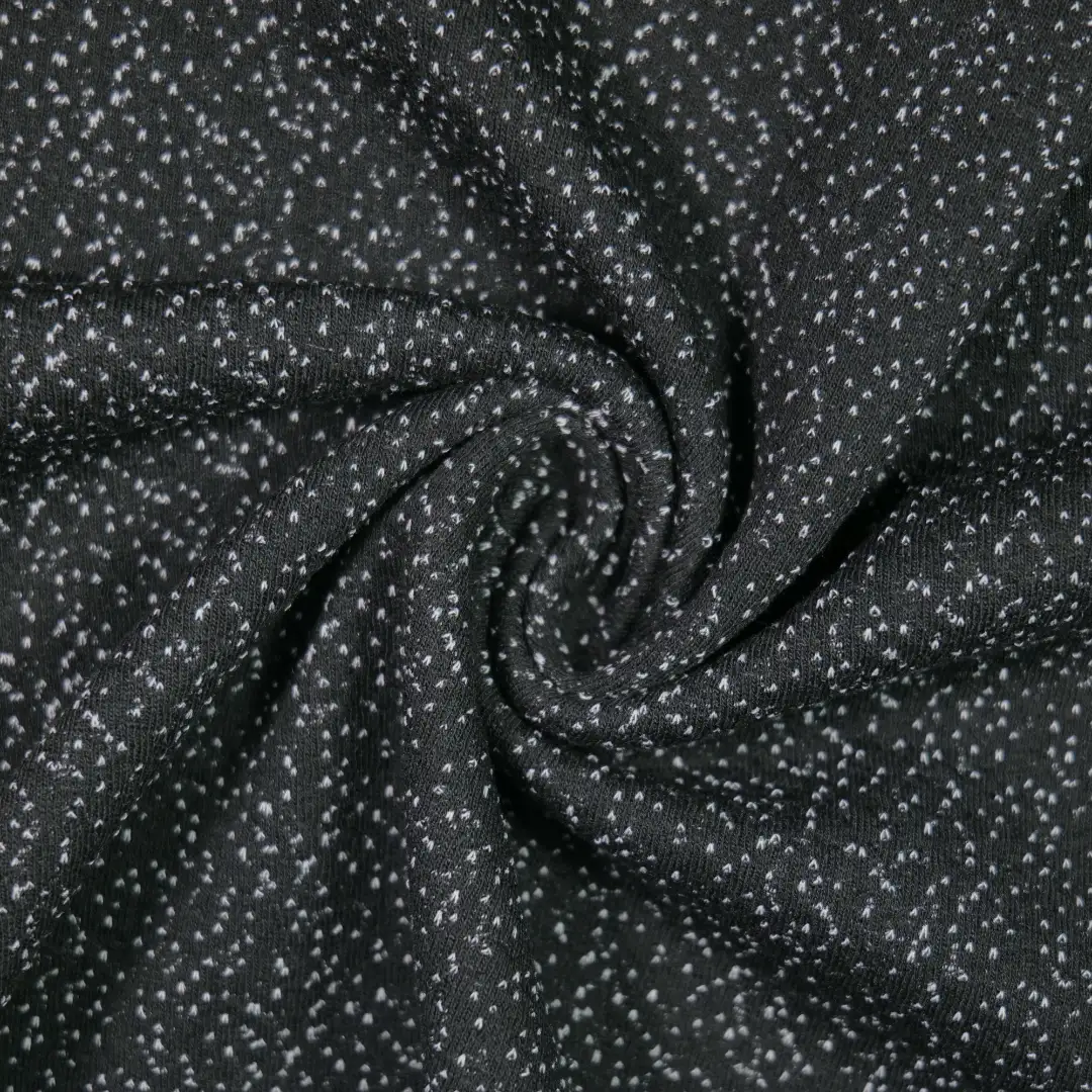 China Fabric for T-Shirt Jacquard Knit Fabric Polyester Spandex black color buy from China wholesaler bulk order at wholesale price free worldwide shipping Alibaba