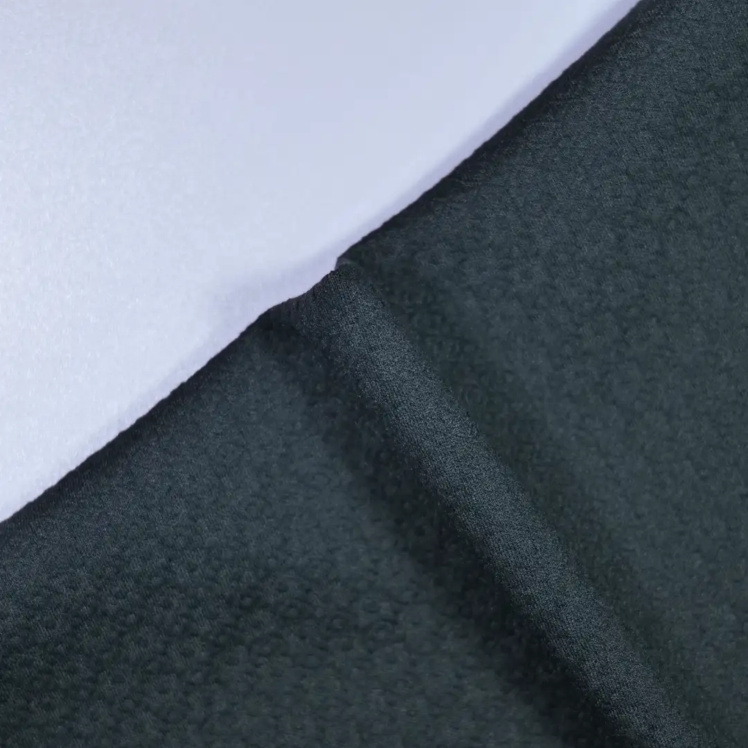 China Fabric for Pants,Jackets Jacquard Knit Fabric Polyester Rayon Spandex Black color buy from China wholesaler bulk order at wholesale price free worldwide shipping Alibaba