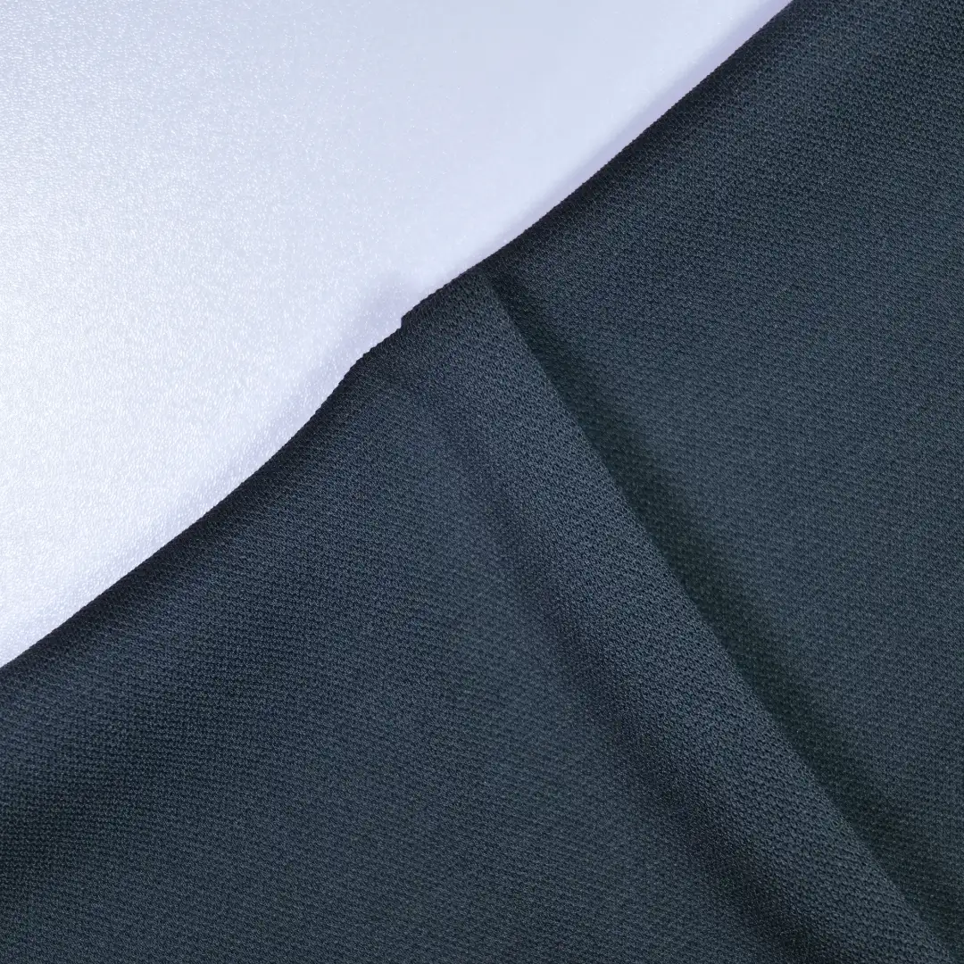 China Fabric for Pants,Hoodie Pique Knit Fabric Spandex Polyester Black color buy from China wholesaler bulk order at wholesale price free worldwide shipping Alibaba