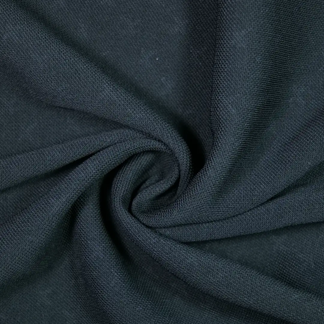 China Fabric for Jackets,Hoodie   Pique Knit Fabric Polyester Spandex Black color buy from China wholesaler bulk order at wholesale price free worldwide shipping Alibaba