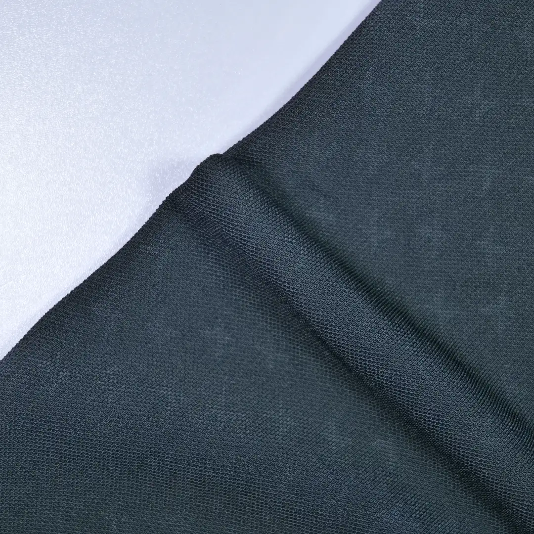 China Fabric for Jackets,Hoodie   Pique Knit Fabric Polyester Spandex Black color buy from China wholesaler bulk order at wholesale price free worldwide shipping Alibaba