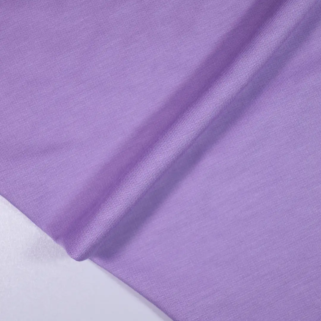 China Fabric for T-Shirt,Blouse,Crop Top,Pajamas Single Jersey Knit Fabric Rayon Poly Lactic Acid（PLA) gary color buy from China wholesaler bulk order at wholesale price free worldwide shipping Alibaba
