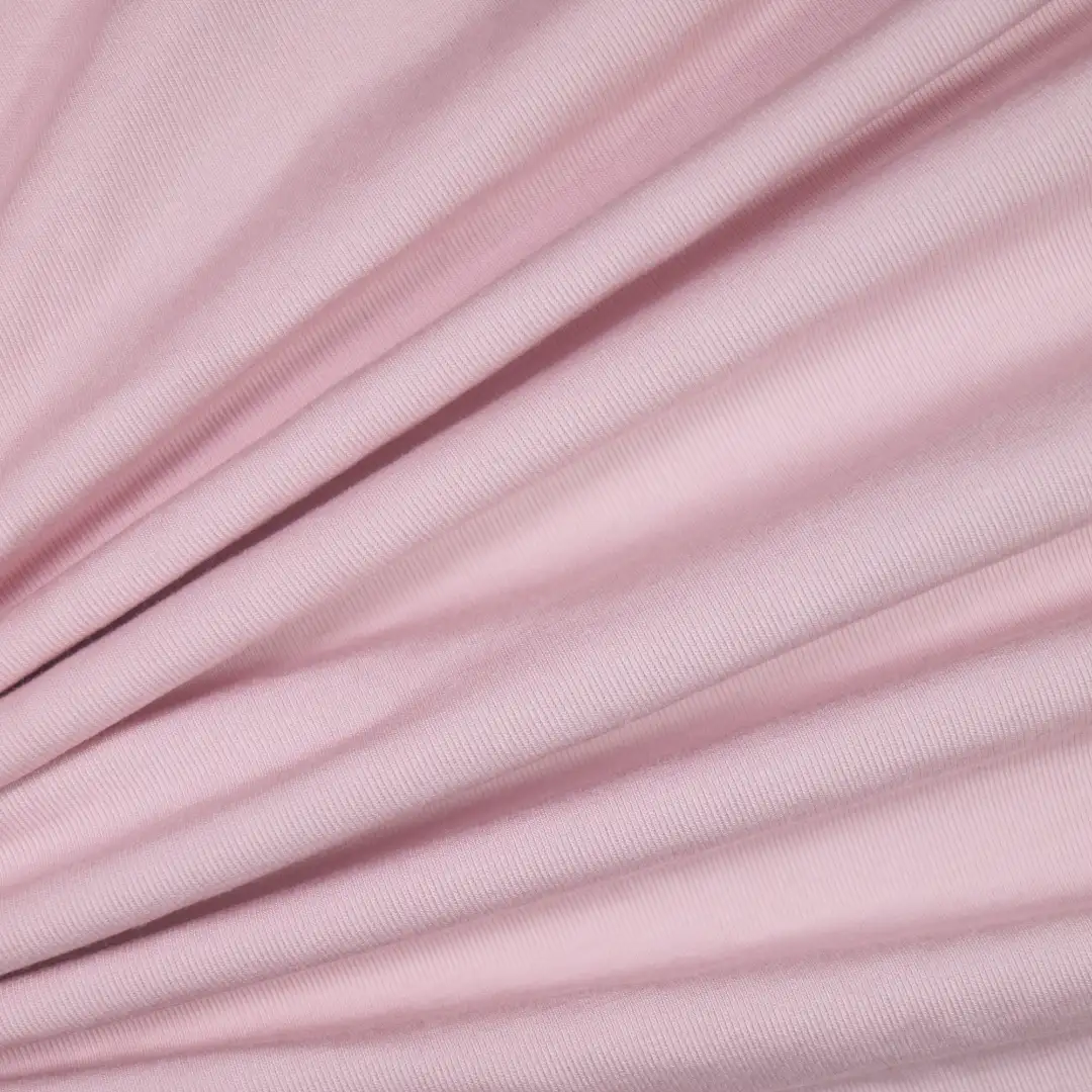 China Fabric for T-Shirt,Strap Midi Dress,Tank Midi Dress Rib Knit Fabric Rayon Poly Lactic Acid（PLA) Acetate pink color buy from China wholesaler bulk order at wholesale price free worldwide shipping Alibaba