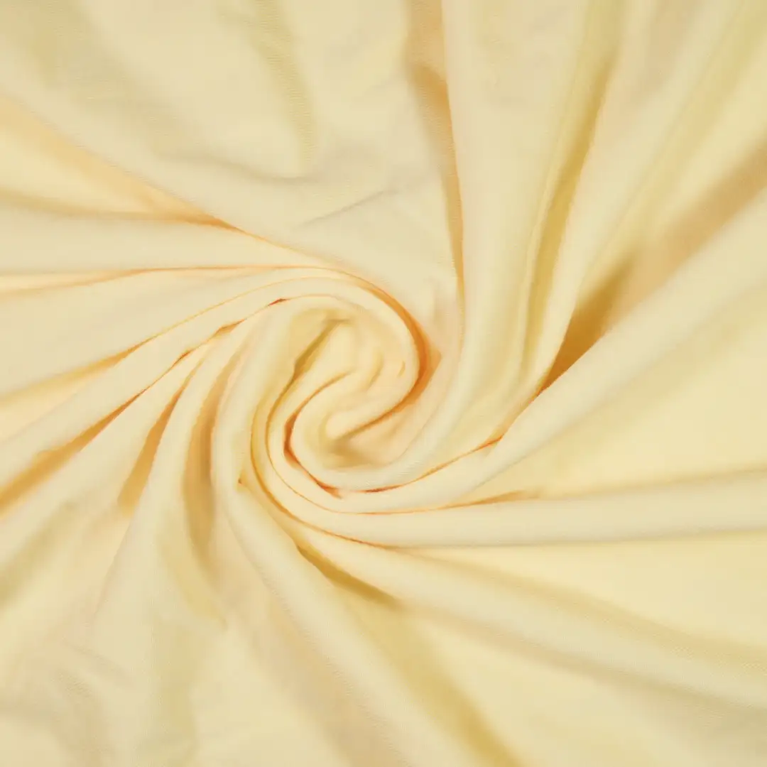 China Fabric for T-Shirt,Tank Top,Pajamas Single Jersey Knit Fabric Rayon Poly Lactic Acid（PLA) Acetate yellow color buy from China wholesaler bulk order at wholesale price free worldwide shipping Alibaba