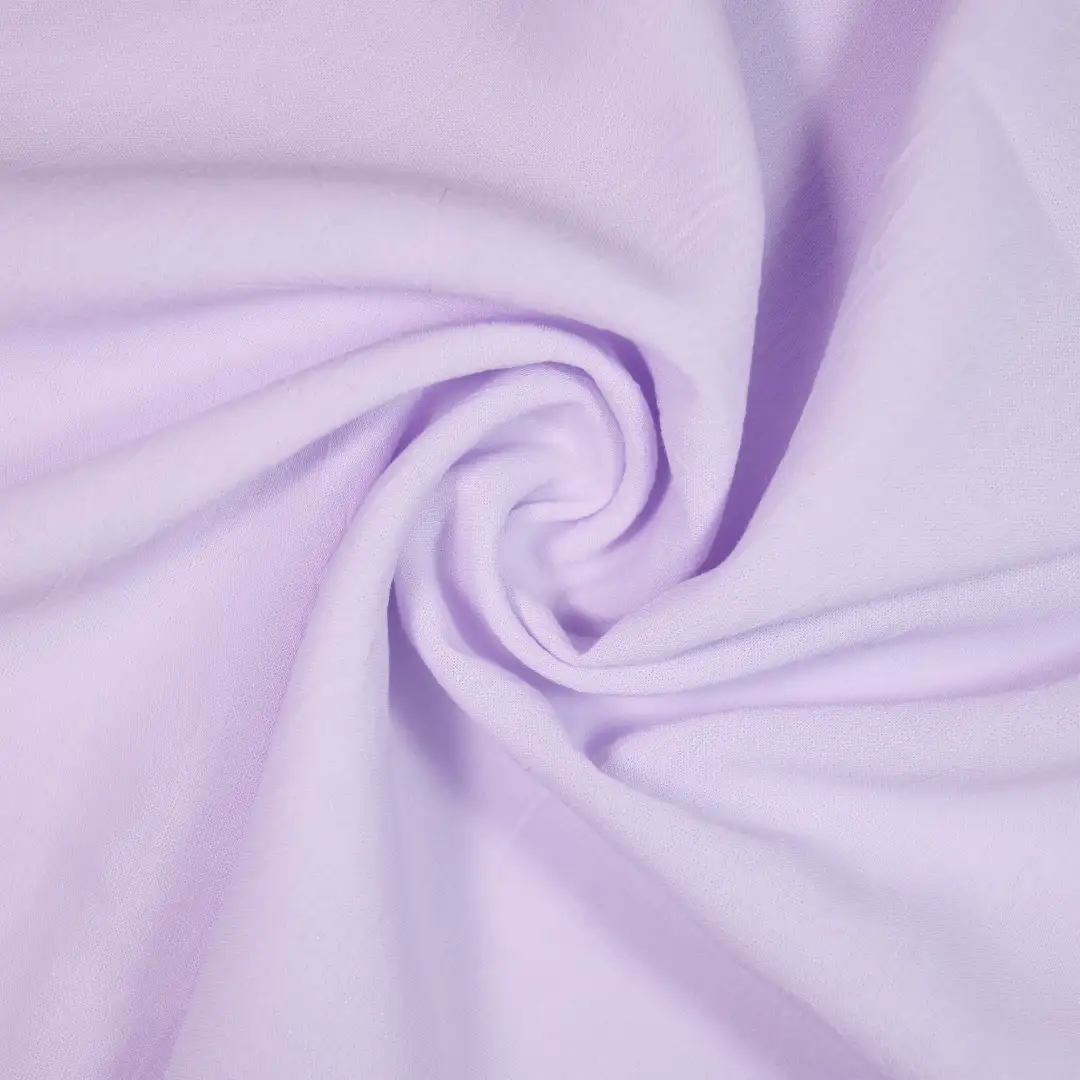 China Fabric for Shirt,Skirt Polyester/Rayon Plain Woven Blended Fabric Rayon Polyester Lavender color buy from China wholesaler bulk order at wholesale price free worldwide shipping Alibaba