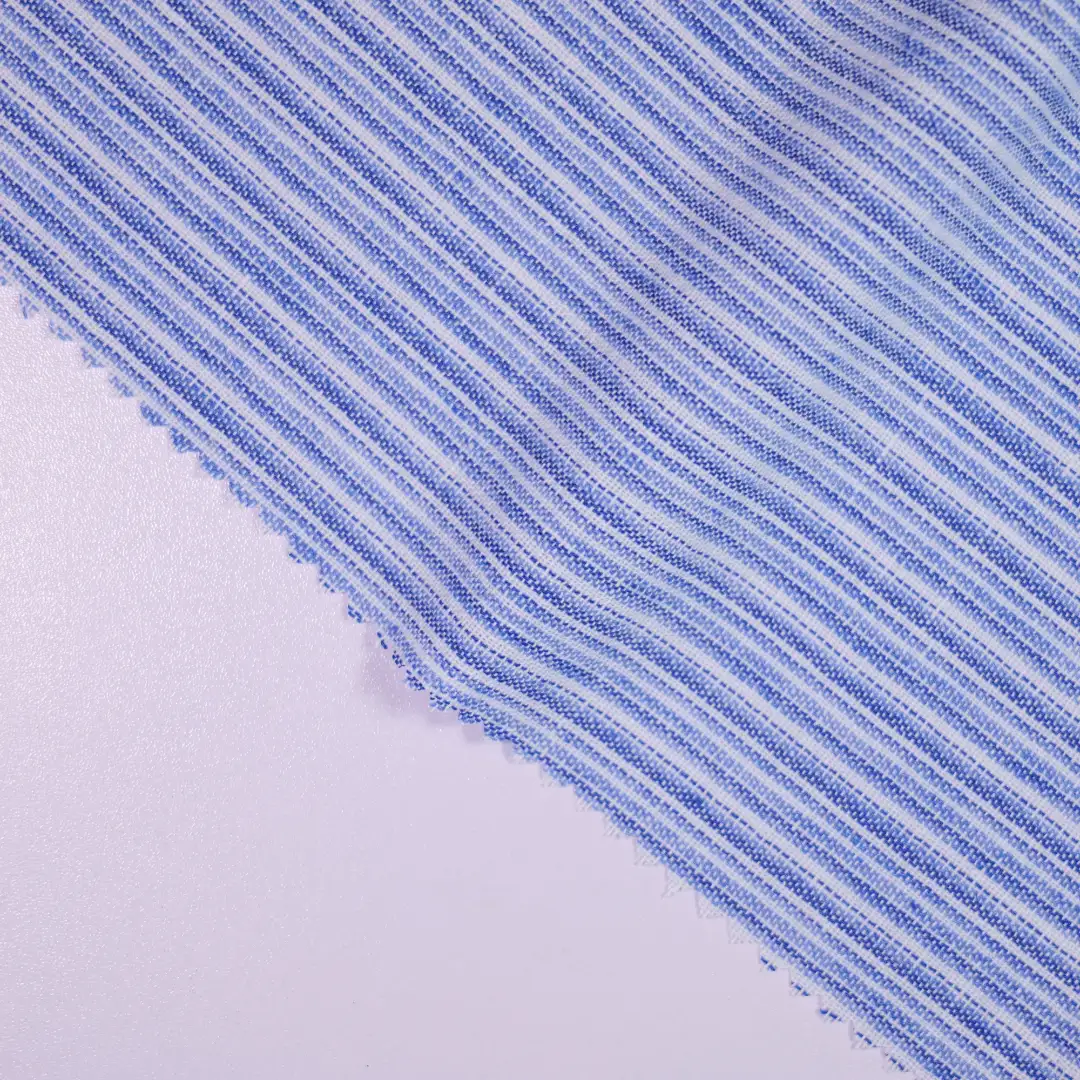China Fabric for Blouse,Skirt Yarn Dyed Stripe Synthetic Woven Fabric Polyester blue color buy from China wholesaler bulk order at wholesale price free worldwide shipping Alibaba