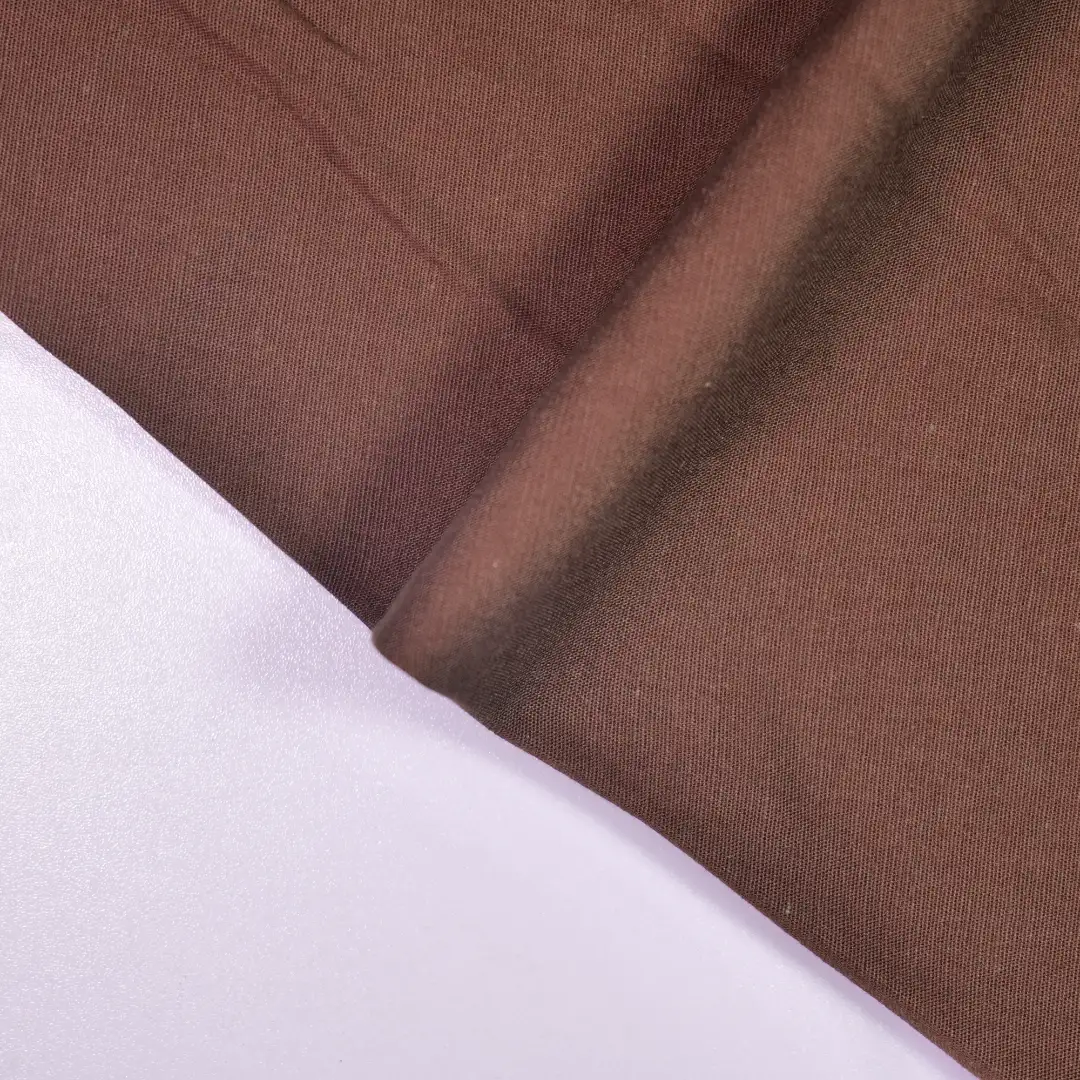 China Fabric for Polo Shirt,Blouse,Skirt Cotton/Rayon Plain Woven Blended Fabric Cotton Rayon Nylon Brown color buy from China wholesaler bulk order at wholesale price free worldwide shipping Alibaba