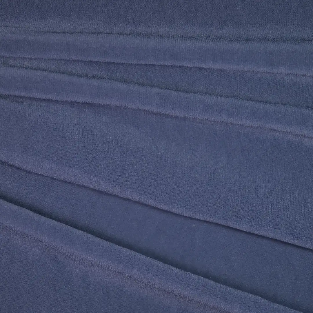 China Fabric for Shirt,Blouse,Crop Top,Shorts Polyester Crinkle Fabric Synthetic Woven Fabric Polyester Navy color buy from China wholesaler bulk order at wholesale price free worldwide shipping Alibaba