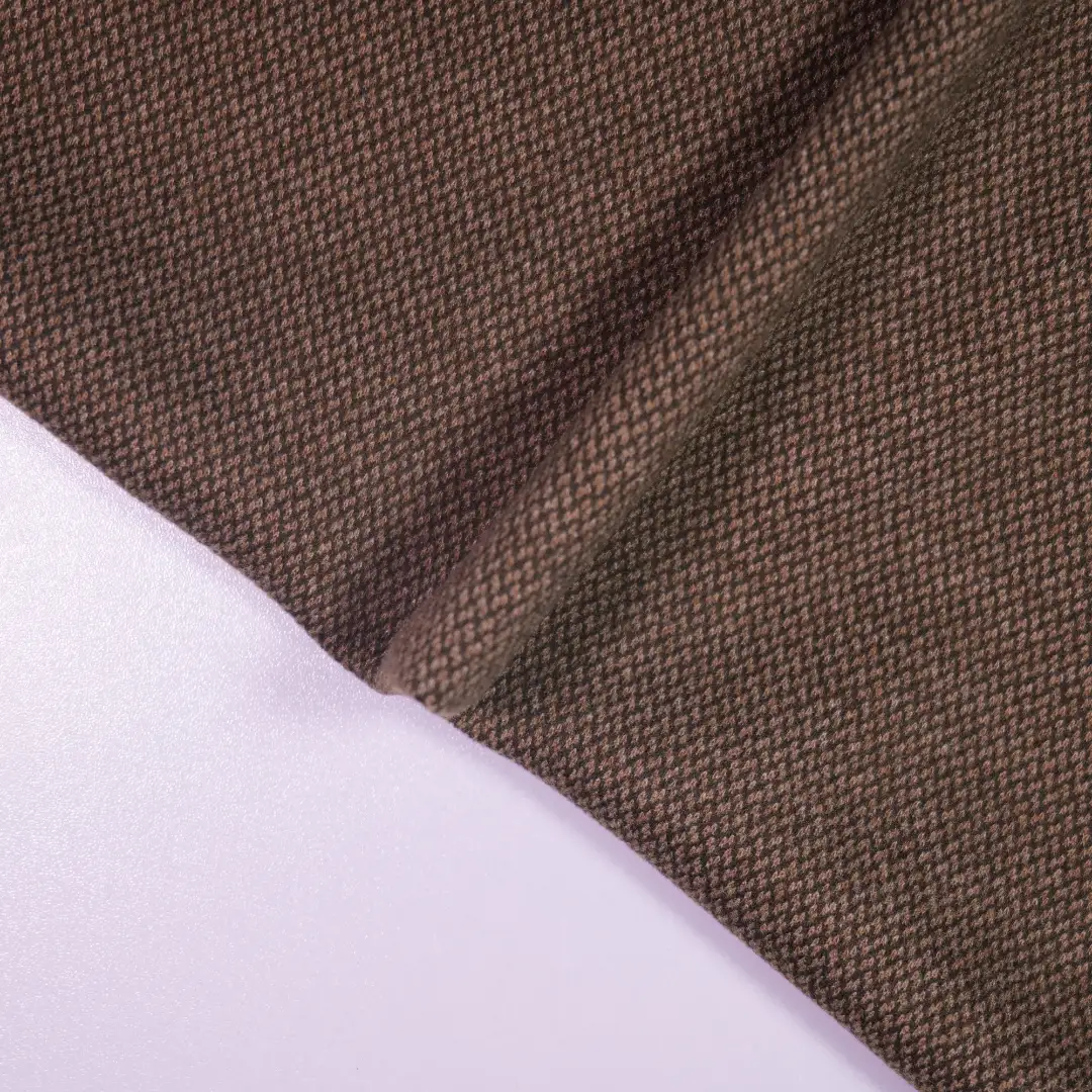 China Fabric for Suit Trouser,Jackets TC Yarn Dye Woven Blended Fabric Polyester Rayon Spandex Brown color buy from China wholesaler bulk order at wholesale price free worldwide shipping Alibaba