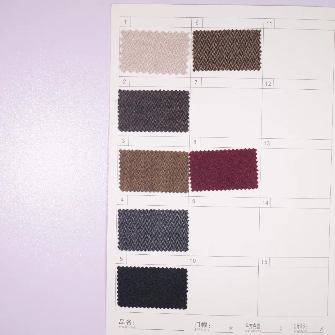 China Fabric for Suit Trouser,Jackets TC Yarn Dye Woven Blended Fabric Polyester Rayon Spandex Brown color buy from China wholesaler bulk order at wholesale price free worldwide shipping Alibaba