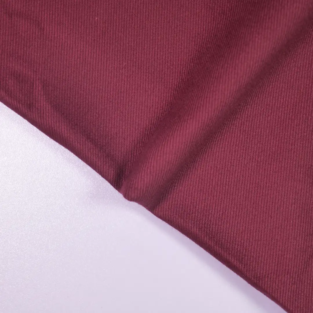 China Fabric for Jackets,Trench Coat,Overcoat Twill Woven Blended Fabric Cotton Spandex Red color buy from China wholesaler bulk order at wholesale price free worldwide shipping Alibaba