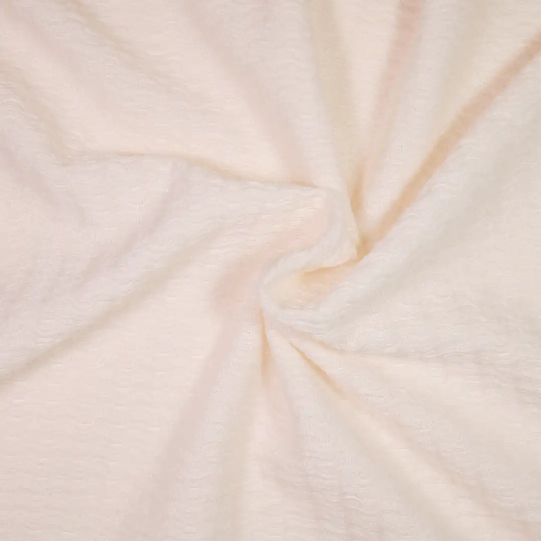 China Fabric for Pants,Crop Top,Crew Neck Pullover  Tricot Knit Fabric Polyester Spandex Bisque color buy from China wholesaler bulk order at wholesale price free worldwide shipping Alibaba