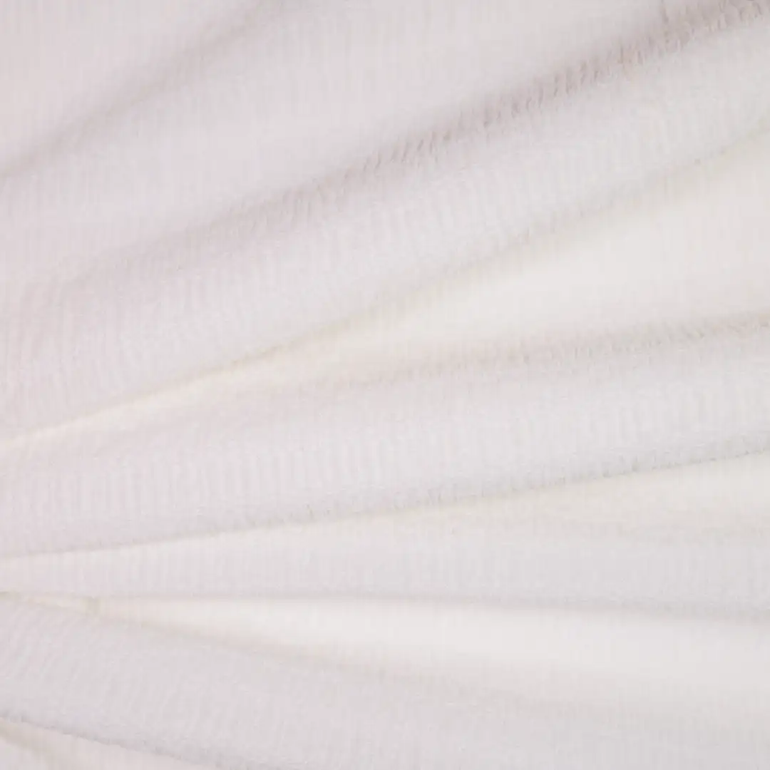 China Fabric for Round Neck Pullover ,Crop Top Pullover ,Knitted Trousers  Tricot Knit Fabric Polyester Spandex White color buy from China wholesaler bulk order at wholesale price free worldwide shipping Alibaba