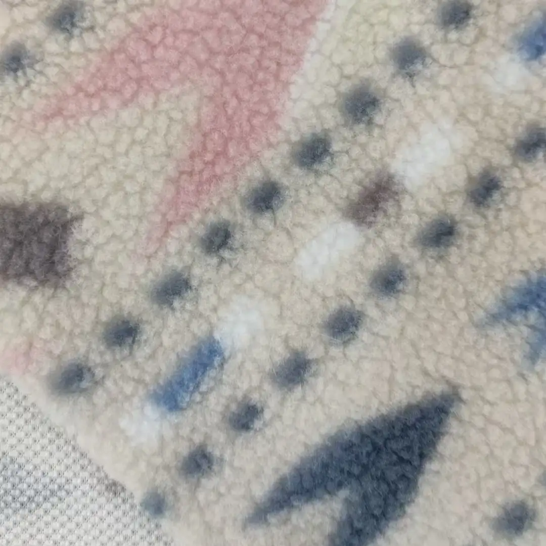 China Fabric for Jackets,Hoodie,Padded Jacket,Waist coat Borg Knit Fabric Polyester blue color buy from China wholesaler bulk order at wholesale price free worldwide shipping Alibaba