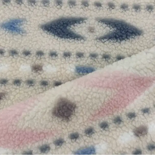 China Fabric for Jackets,Hoodie,Padded Jacket,Waist coat Borg Knit Fabric Polyester blue color buy from China wholesaler bulk order at wholesale price free worldwide shipping Alibaba