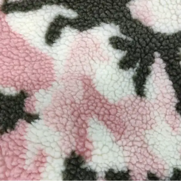 China Fabric for Hoodie,Padded Jacket Sherpa Knit Fabric Polyester pink color buy from China wholesaler bulk order at wholesale price free worldwide shipping Alibaba
