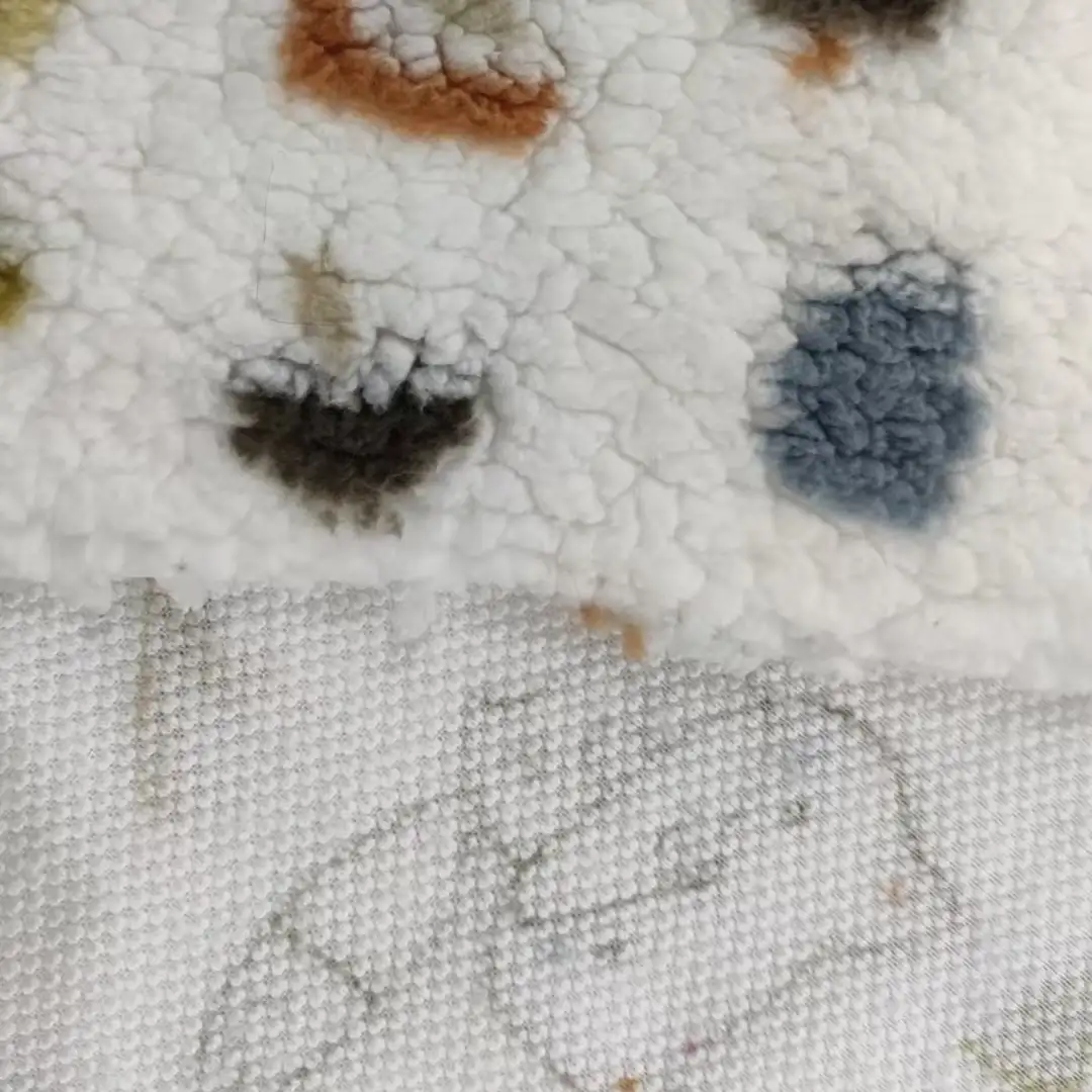 China Fabric for Hoodie,Padded Jacket,Pajamas,Loungewear,Jump suit Sherpa Knit Fabric Polyester white color buy from China wholesaler bulk order at wholesale price free worldwide shipping Alibaba