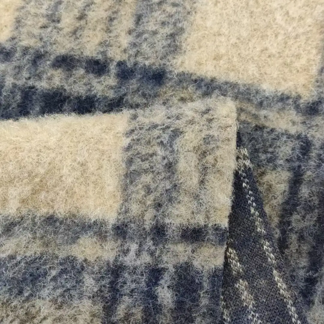 China Fabric for Jackets,Hoodie,Padded Jacket,Overcoat Knit Woolen Fabric Woolen Polyester Wool navy color buy from China wholesaler bulk order at wholesale price free worldwide shipping Alibaba