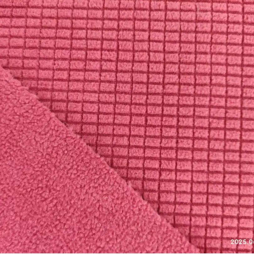 China Fabric for Jackets,Full-Zipper Cardigan ,Hoodie  ,Sweatshirt Bonded fabric Bonded fabric Polyester red color buy from China wholesaler bulk order at wholesale price free worldwide shipping Alibaba