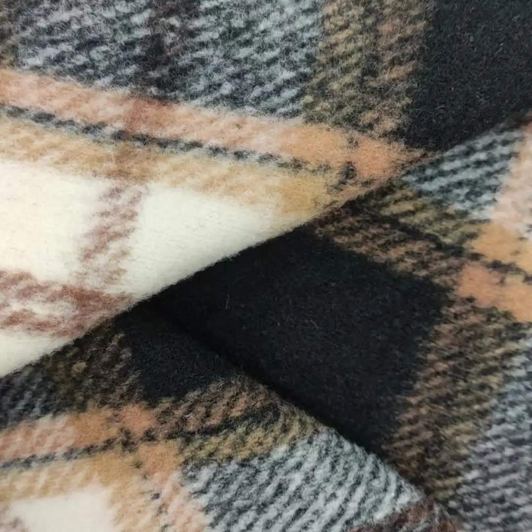 China Fabric for Jackets,Hoodie,Overcoat,Full-Zipper Cardigan ,Hoodie   Knit Woolen Fabric Woolen Polyester black color buy from China wholesaler bulk order at wholesale price free worldwide shipping Alibaba