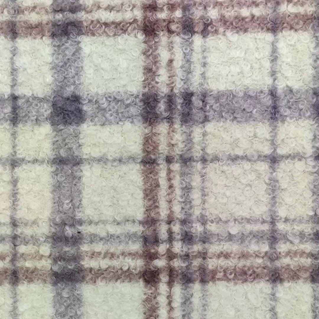 China Fabric for Jackets,Padded Jacket,Overcoat,Full-Zipper Cardigan  Knit Woolen Fabric Woolen Polyester purple color buy from China wholesaler bulk order at wholesale price free worldwide shipping Alibaba