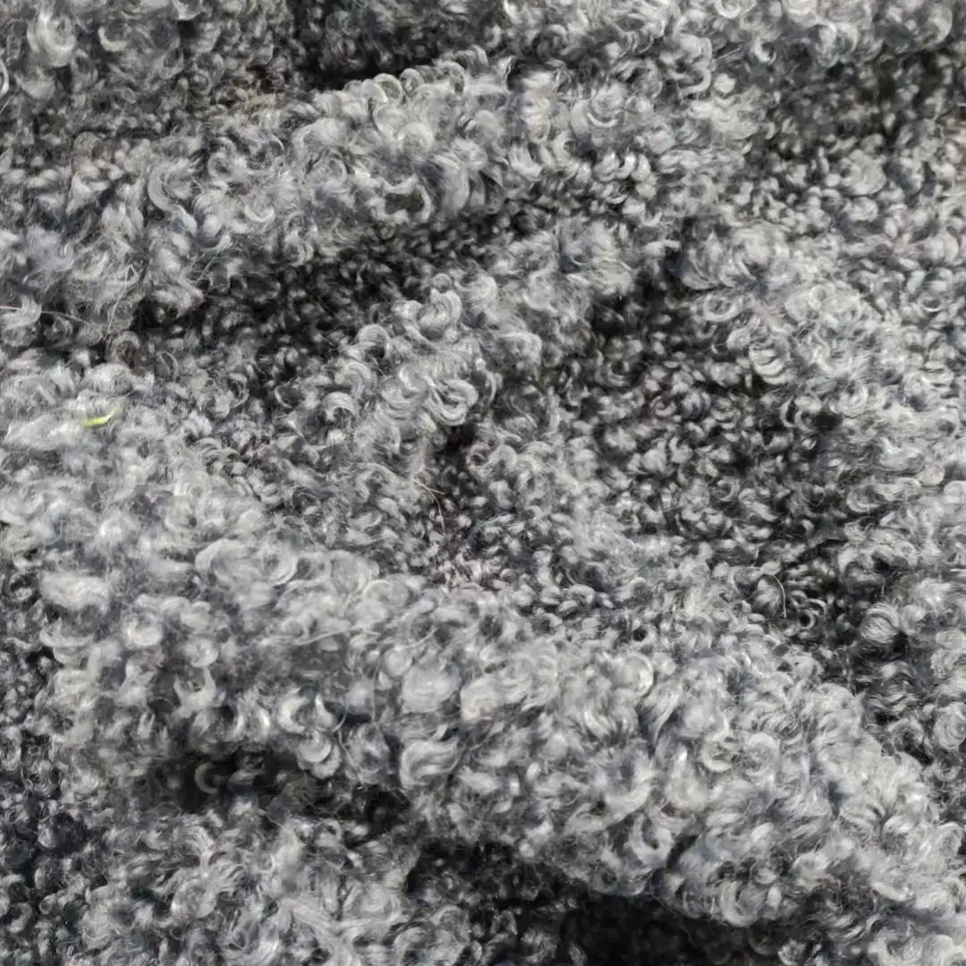 China Fabric for Jackets,Hoodie,Overcoat Teddy Knit Fabric Polyester blue color buy from China wholesaler bulk order at wholesale price free worldwide shipping Alibaba