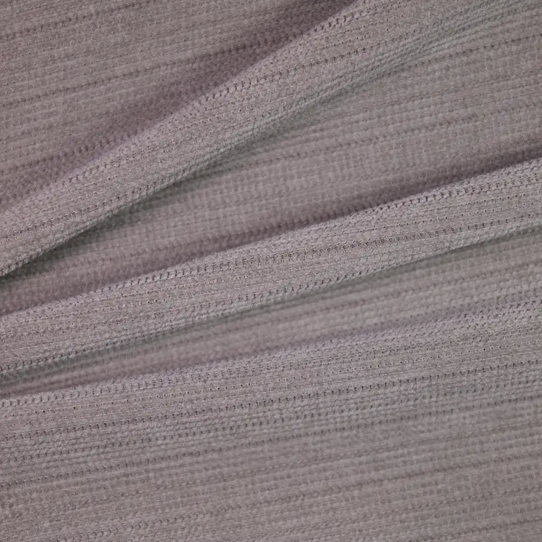 China Fabric for Pants,Hoodie  ,Knitted Trousers ,Over Shirt knitted Corduroy Knit Fabric Polyester Spandex Gray color buy from China wholesaler bulk order at wholesale price free worldwide shipping Alibaba