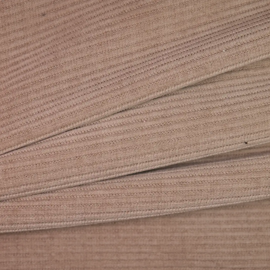 China Fabric for Pants,Blazer,Leggings,Knitted Trousers  knitted Corduroy Knit Fabric Polyester Spandex Khaki color buy from China wholesaler bulk order at wholesale price free worldwide shipping Alibaba