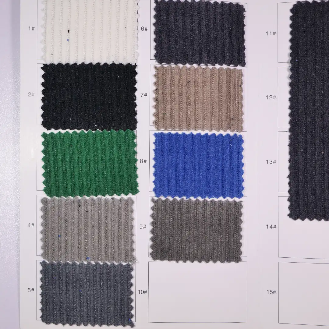 China Fabric for Pants,Blazer,Leggings,Knitted Trousers  knitted Corduroy Knit Fabric Polyester Spandex Khaki color buy from China wholesaler bulk order at wholesale price free worldwide shipping Alibaba