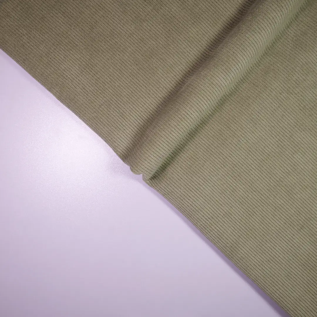 China Fabric for Pants,Blazer,Suit,Knitted Trousers  knitted Corduroy Knit Fabric Polyester Spandex LightGreen color buy from China wholesaler bulk order at wholesale price free worldwide shipping Alibaba