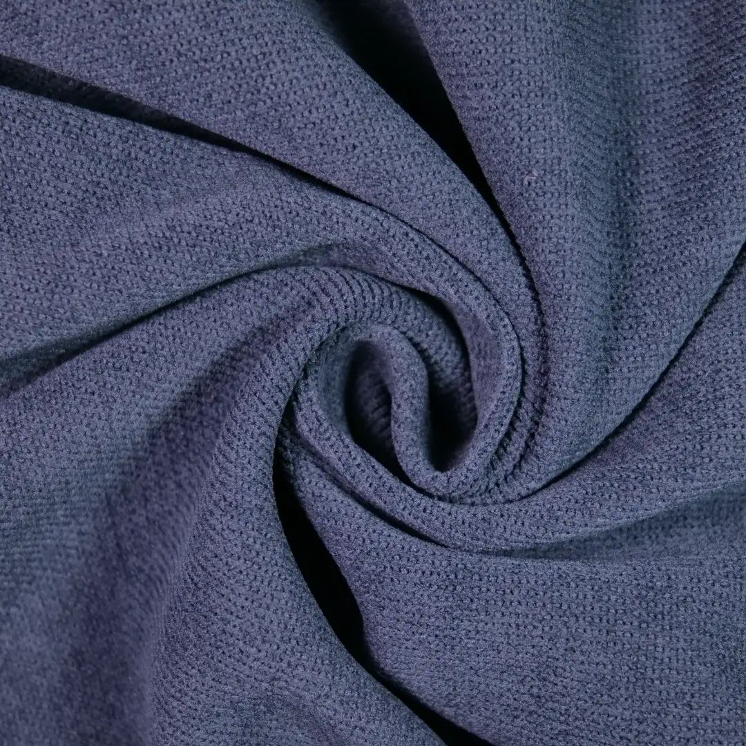 China Fabric for Pants,Suit Trouser,Suit knitted Corduroy Knit Fabric Polyester Spandex Folkstone Gray color buy from China wholesaler bulk order at wholesale price free worldwide shipping Alibaba