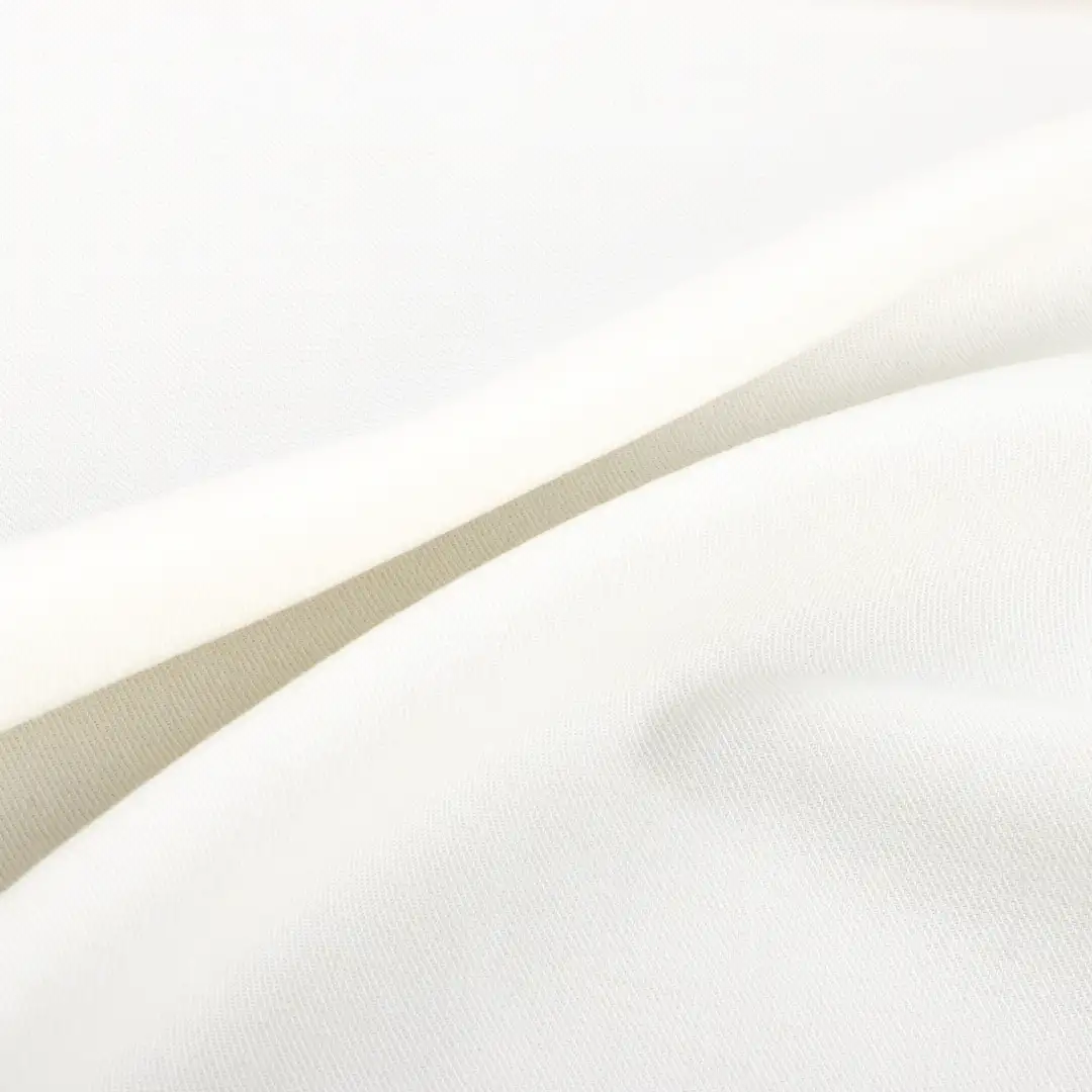 China Fabric for Pants,Jackets,Waist coat Polyester/Rayon Twill Woven Blended Fabric Polyester Rayon Wool Spandex white color buy from China wholesaler bulk order at wholesale price free worldwide shipping Alibaba
