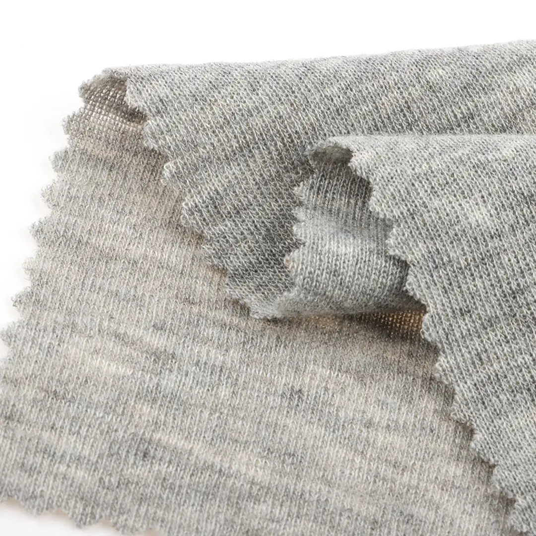 China Fabric for T-Shirt,Tank Top,Ladies Vest ,Men’s Vest  Single Jersey Knit Fabric Acrylic Wool Gray color buy from China wholesaler bulk order at wholesale price free worldwide shipping Alibaba