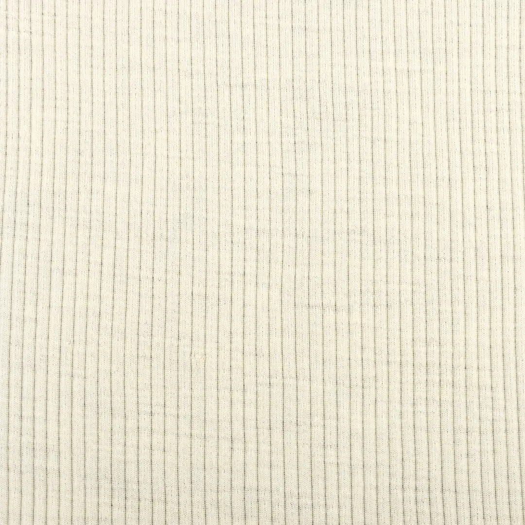 China Fabric for T-Shirt,Polo Shirt,Crop Top Rib Knit Fabric Wool cream-coloured color buy from China wholesaler bulk order at wholesale price free worldwide shipping Alibaba
