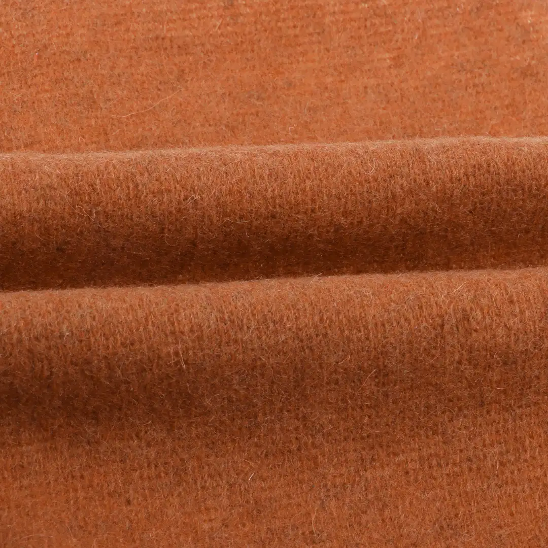 China Fabric for Open Cardigan ,Knitted Jacket ,Crew Neck Pullover ,Crop Top Pullover  Hacci Knit Fabric Wool Nylon Polyester Brick-red color buy from China wholesaler bulk order at wholesale price free worldwide shipping Alibaba