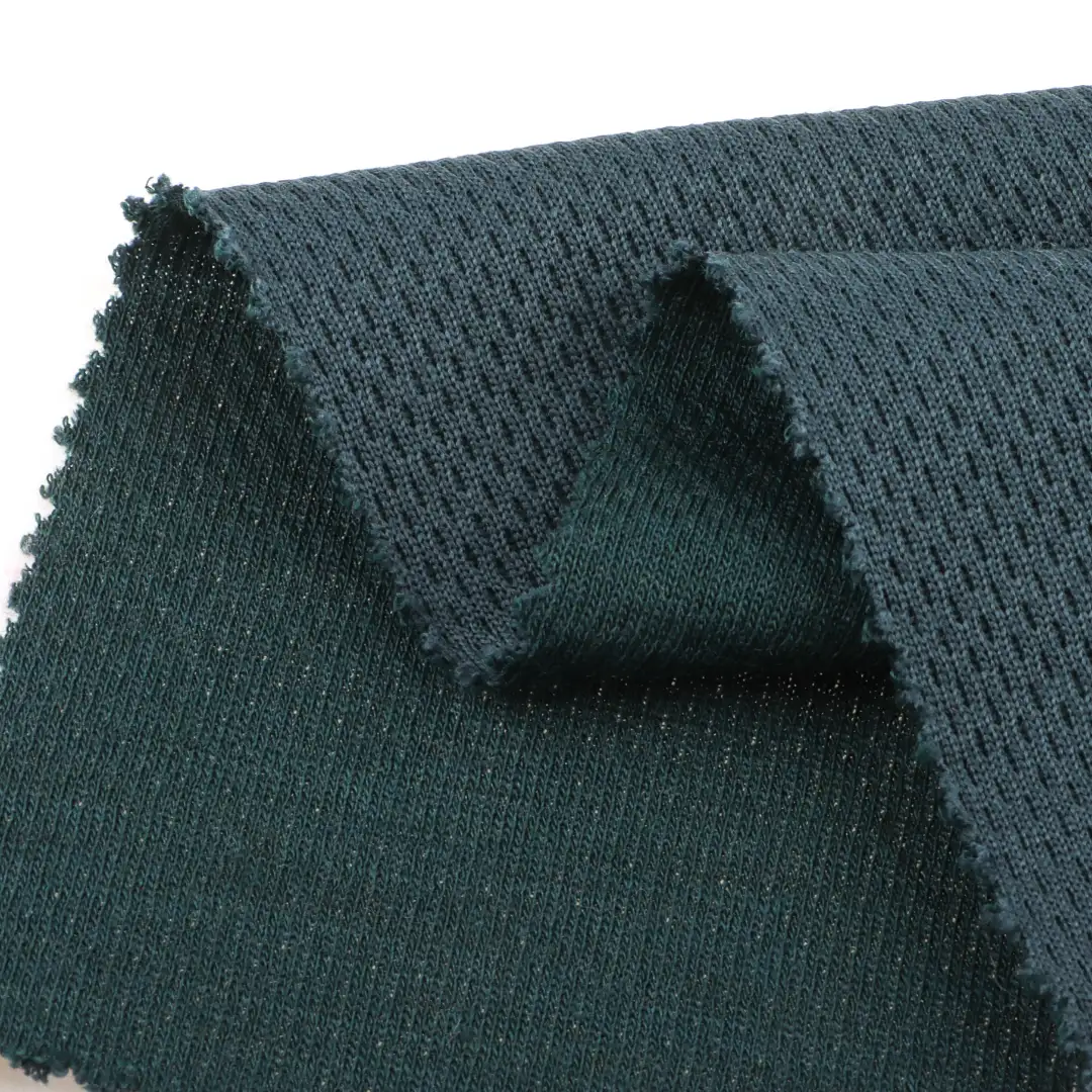 China Fabric for T-Shirt,Polo Shirt,Ladies Vest ,Men’s Vest  Birdeye Mesh Knit Fabric Polypropylene（PP) Wool Atrovirens color buy from China wholesaler bulk order at wholesale price free worldwide shipping Alibaba