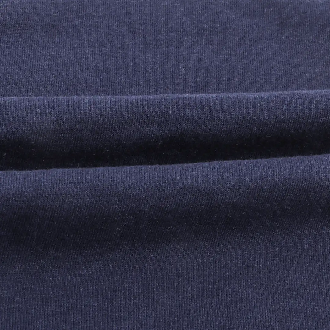 China Fabric for T-Shirt,Polo Shirt,Tank Top,Crop Top Single Jersey Knit Fabric Pima cotton Merino Wool Dark blue color buy from China wholesaler bulk order at wholesale price free worldwide shipping Alibaba
