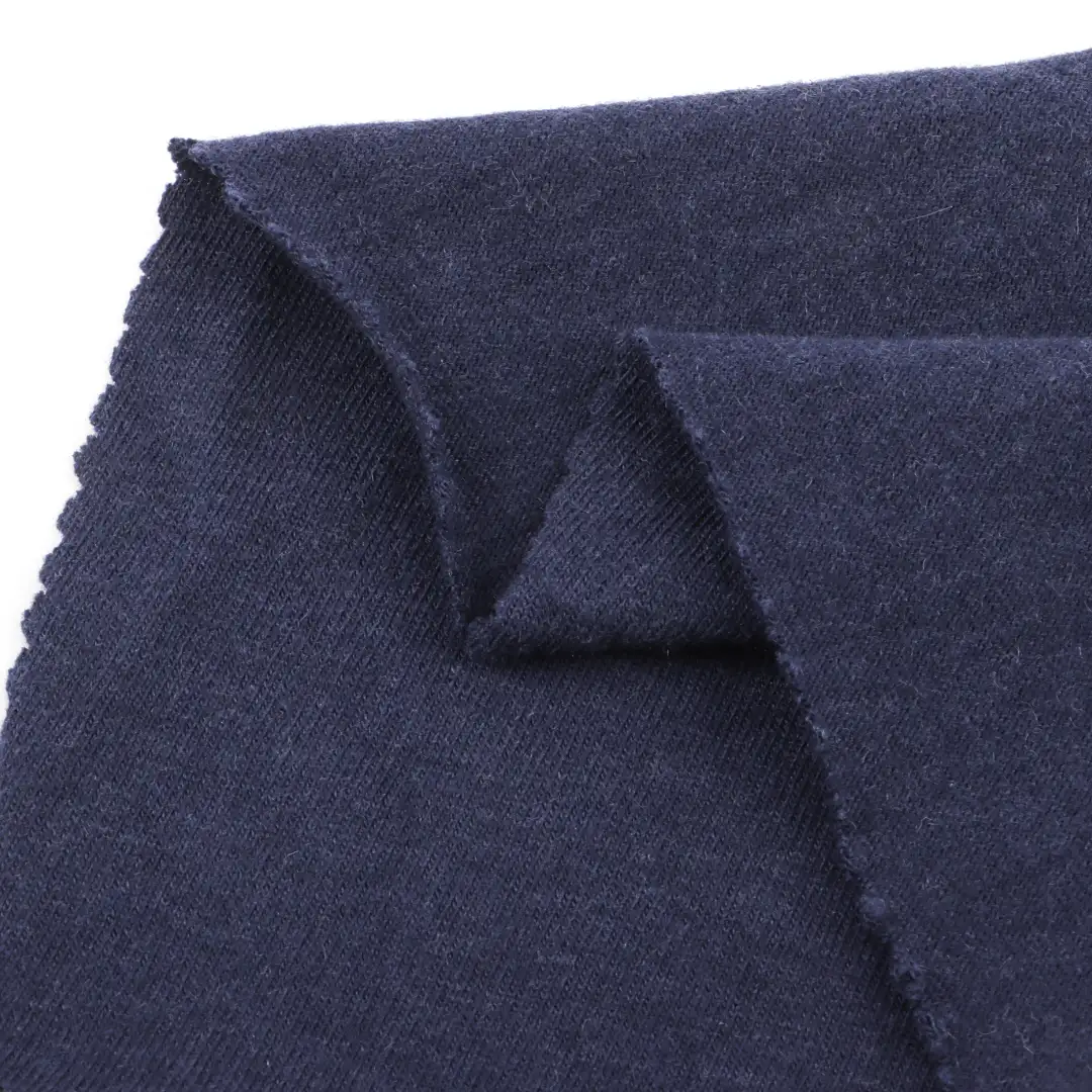 China Fabric for T-Shirt,Polo Shirt,Tank Top,Crop Top Single Jersey Knit Fabric Pima cotton Merino Wool Dark blue color buy from China wholesaler bulk order at wholesale price free worldwide shipping Alibaba