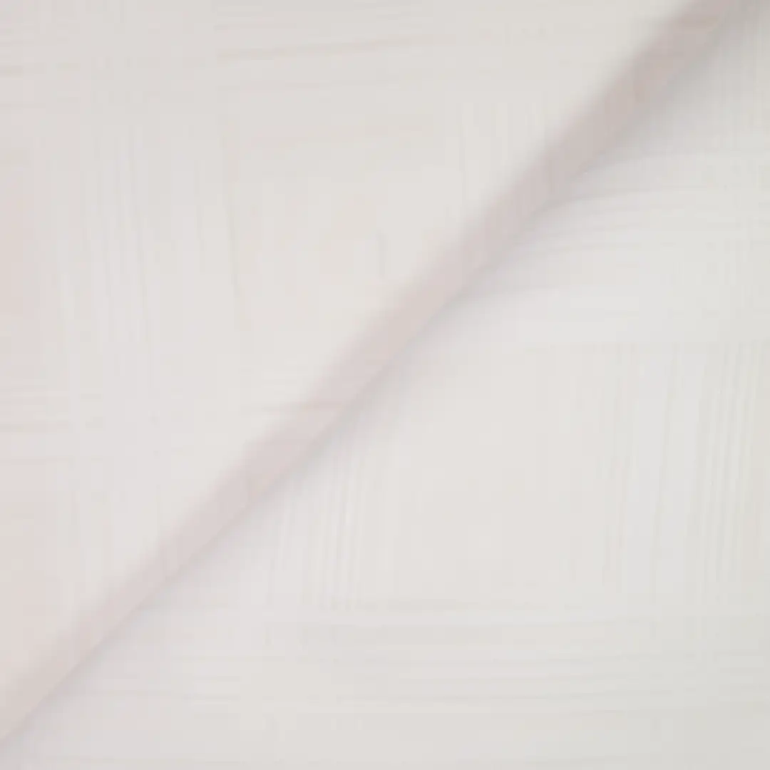 China Fabric for Shirt,Blouse,Crop Top Yarn Dyed Check Woven Blended Fabric Cotton Silk White color buy from China wholesaler bulk order at wholesale price free worldwide shipping Alibaba