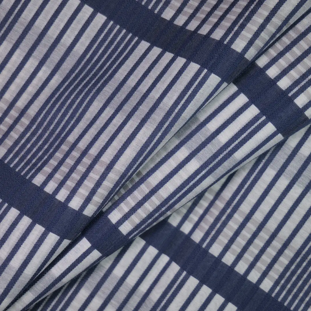 China Fabric for Shirt,Blouse,Crop Top,Skirt Yarn Dyed Check Woven Blended Fabric Cotton Silk Navy color buy from China wholesaler bulk order at wholesale price free worldwide shipping Alibaba