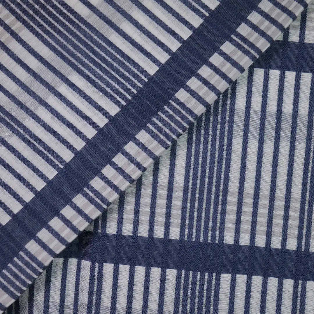 China Fabric for Shirt,Blouse,Crop Top,Skirt Yarn Dyed Check Woven Blended Fabric Cotton Silk Navy color buy from China wholesaler bulk order at wholesale price free worldwide shipping Alibaba