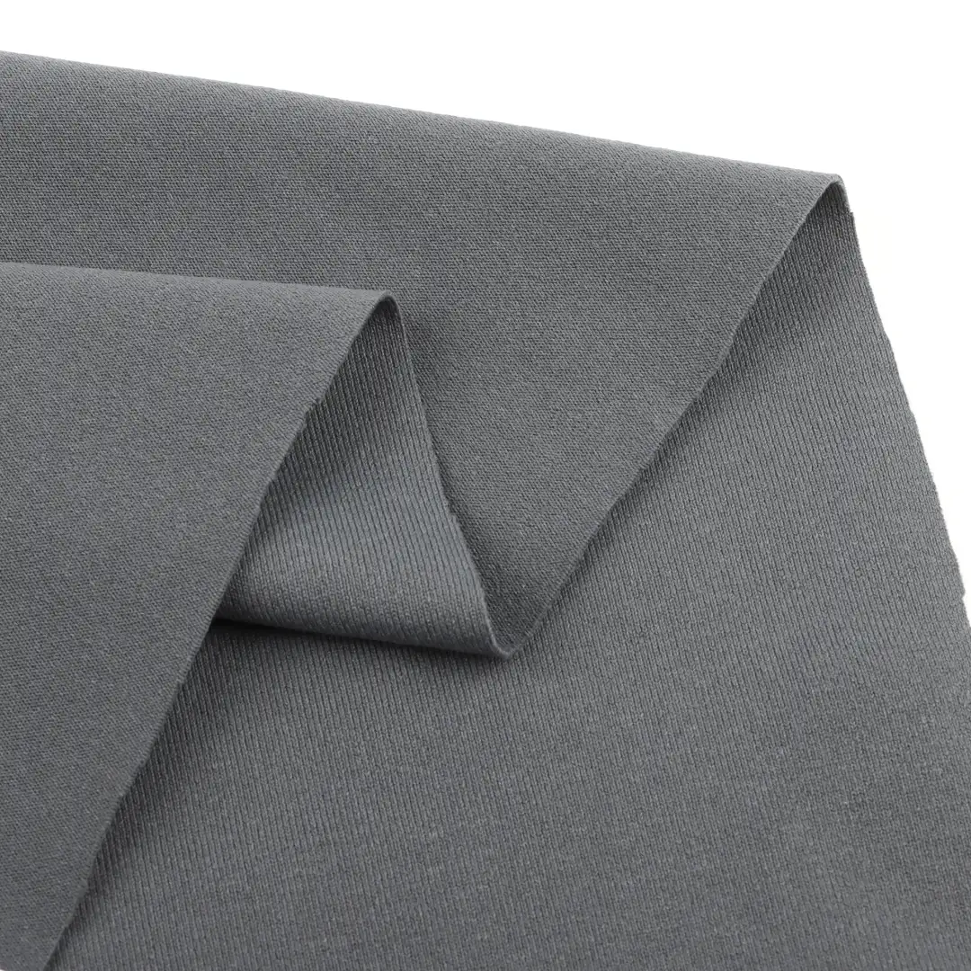 China Fabric for T-Shirt Single Jersey Knit Fabric Polyester Spandex Charcoal color buy from China wholesaler bulk order at wholesale price free worldwide shipping Alibaba