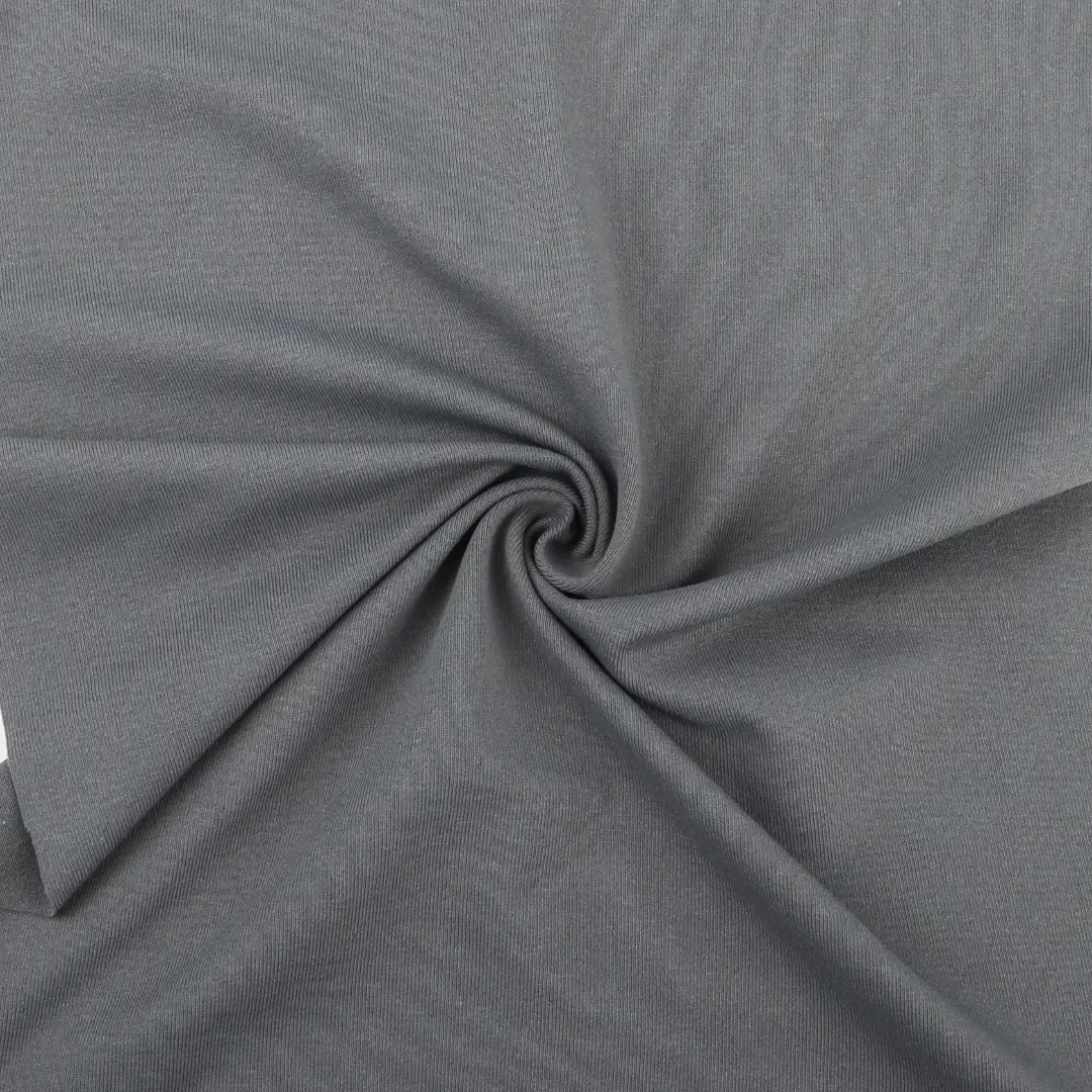 China Fabric for T-Shirt Single Jersey Knit Fabric Polyester Spandex Charcoal color buy from China wholesaler bulk order at wholesale price free worldwide shipping Alibaba
