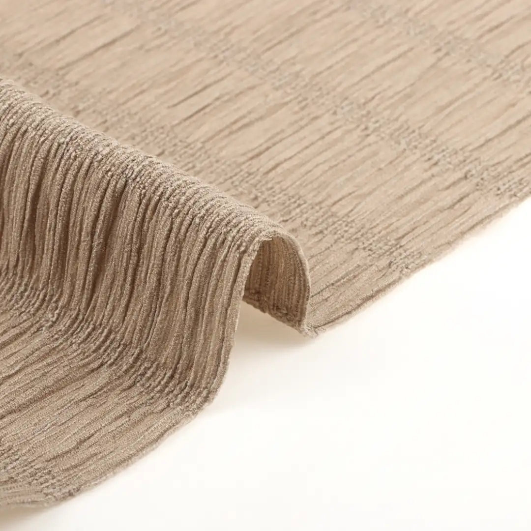 China Fabric for T-Shirt Jacquard Knit Fabric Polyester Spandex Brown color buy from China wholesaler bulk order at wholesale price free worldwide shipping Alibaba